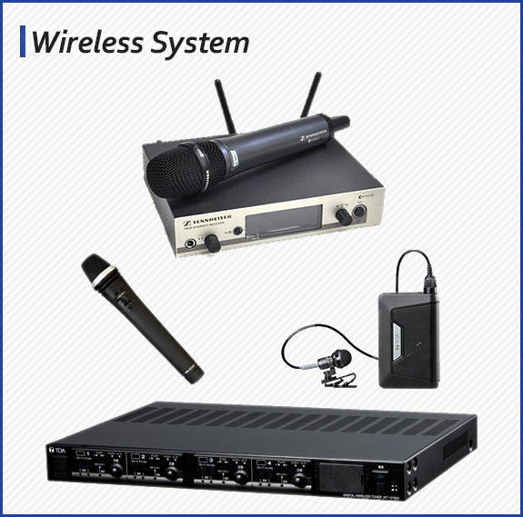 ワイヤレス機器（ワイヤレスマイク、チューナー等）